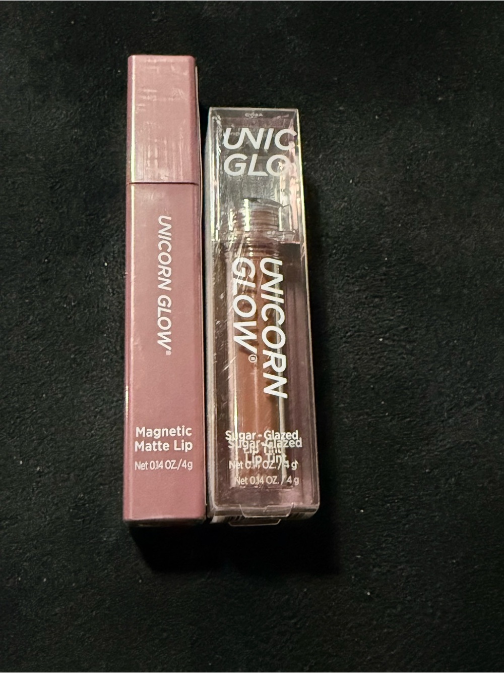 Unicorn Glow Lip Duo - Matte Lip in Notebook and Sugar Glazed Lip Tint in Cozy